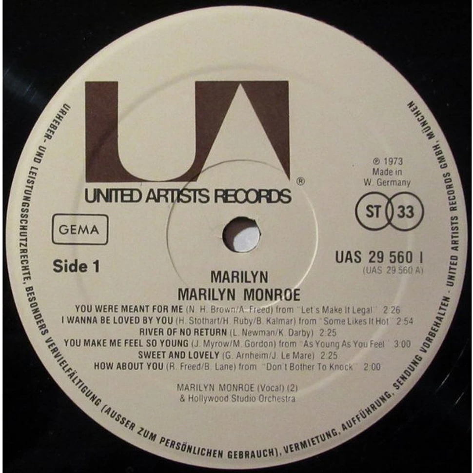 Marilyn Monroe - Songs & Sounds