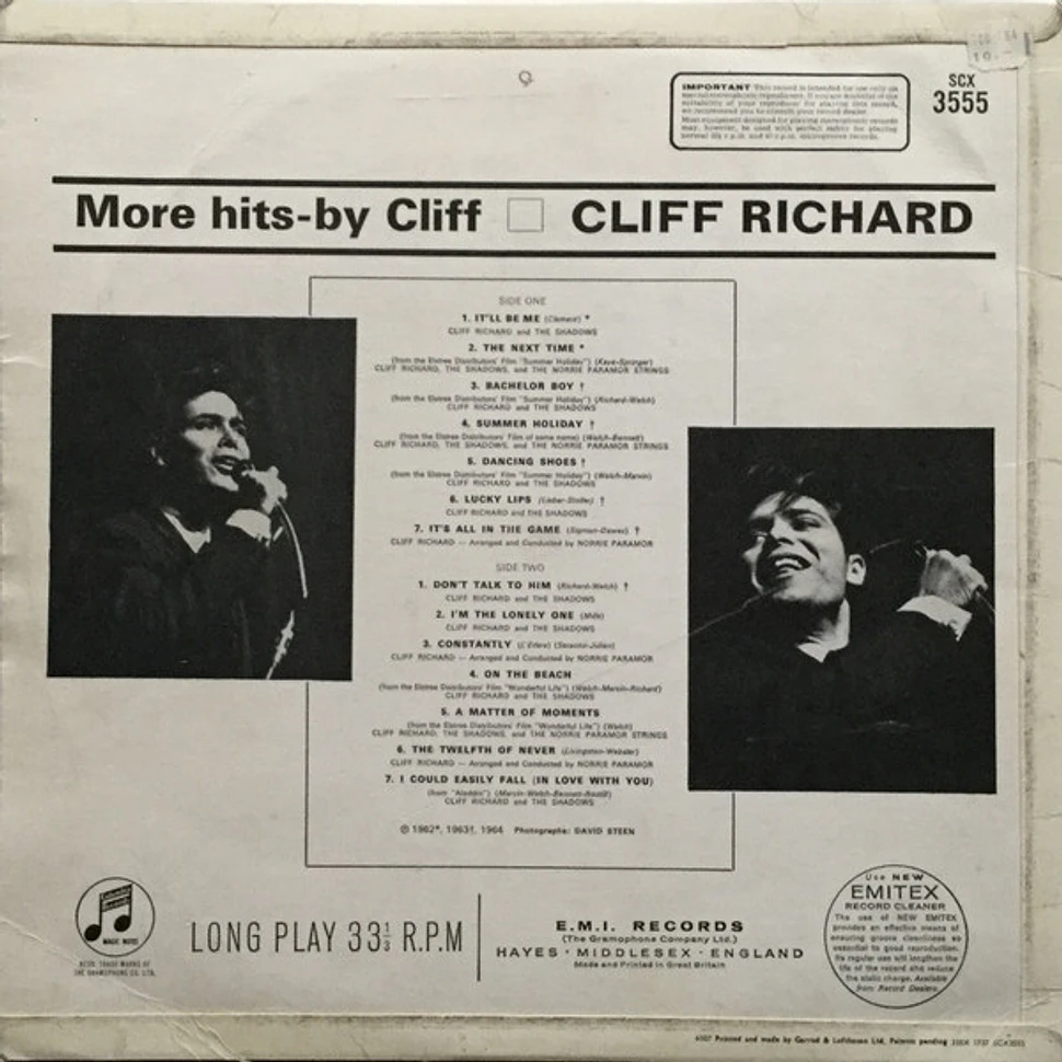 Cliff Richard - More Hits - By Cliff