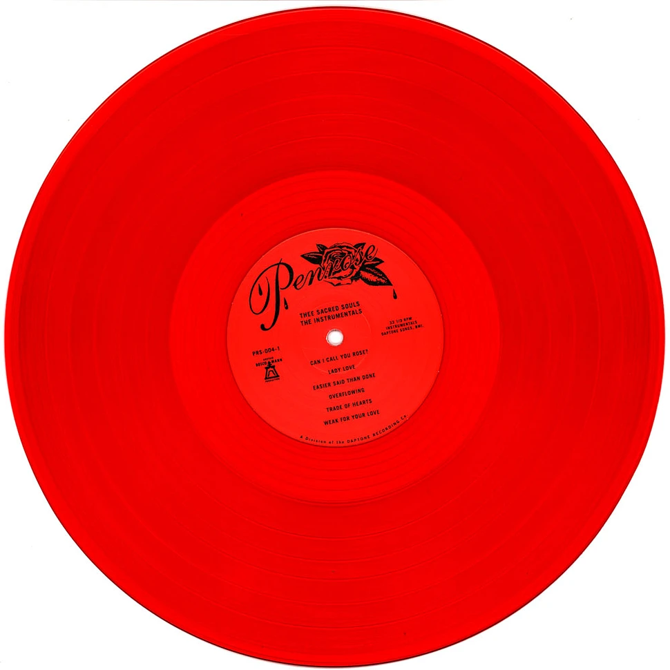 Thee Sacred Souls - The Instrumentals Limited Red Vinyl Edition
