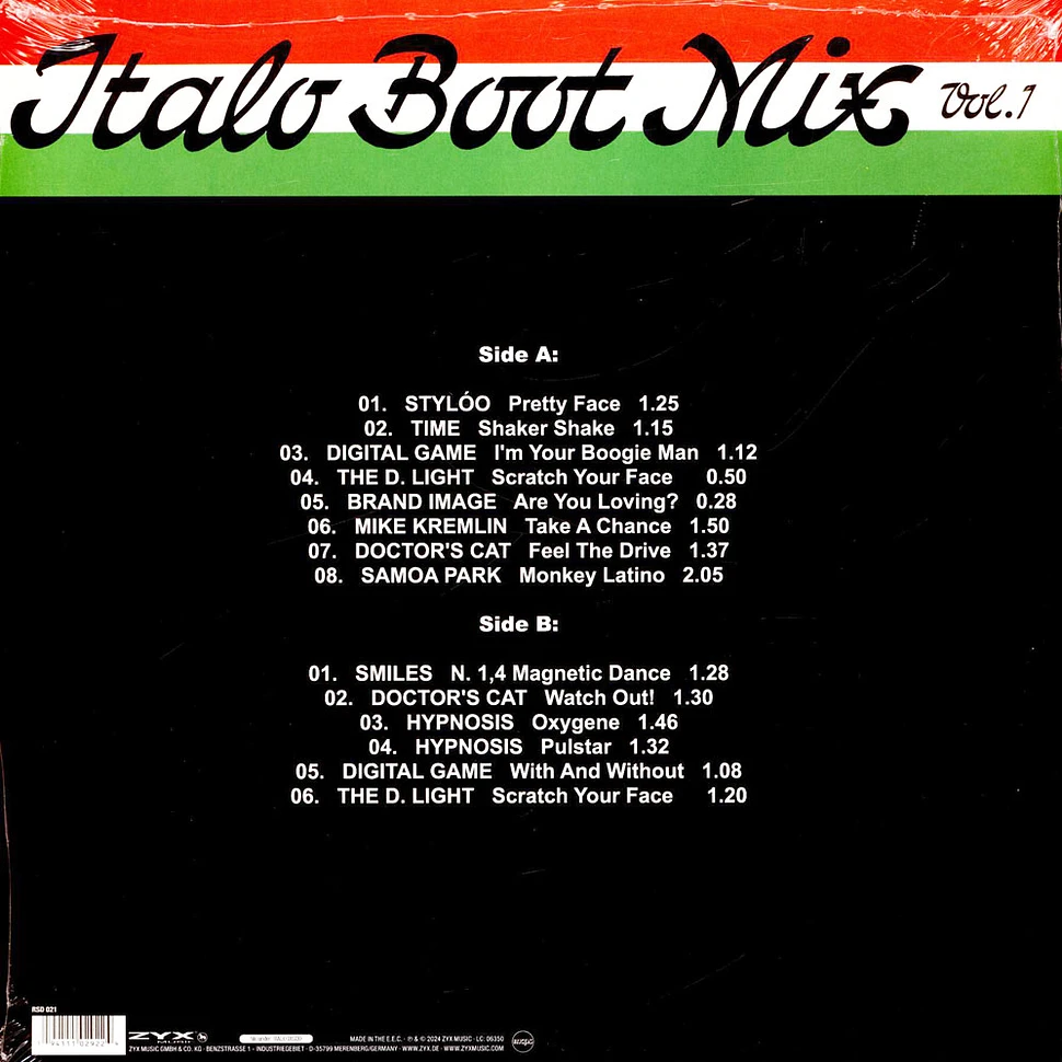 V.A. - Italo Boot Mix Volume1 Record Store Day 2024 Colored Vinyl Edition