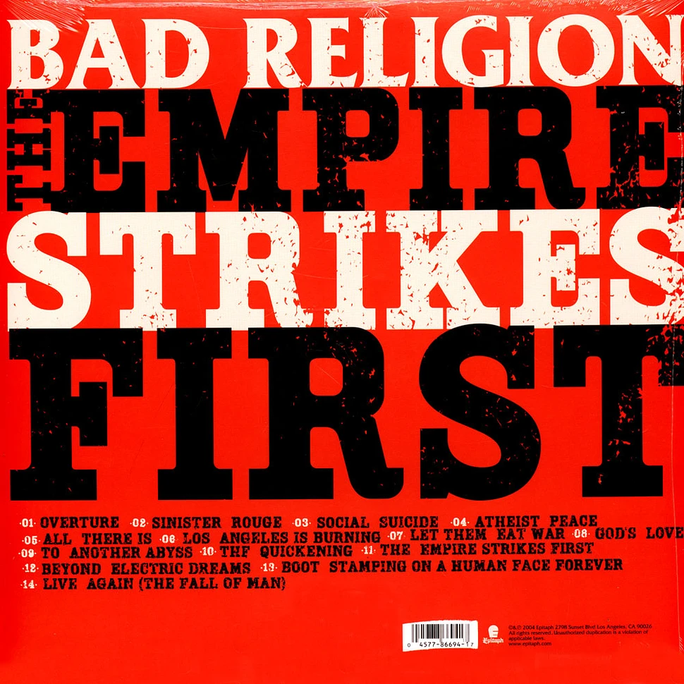 Bad Religion - The Empire Strikes First