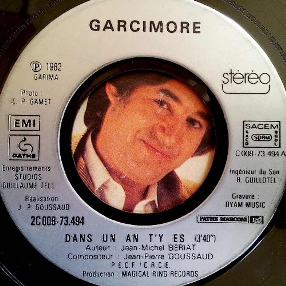 Garcimore - Dans Un An T'y Es