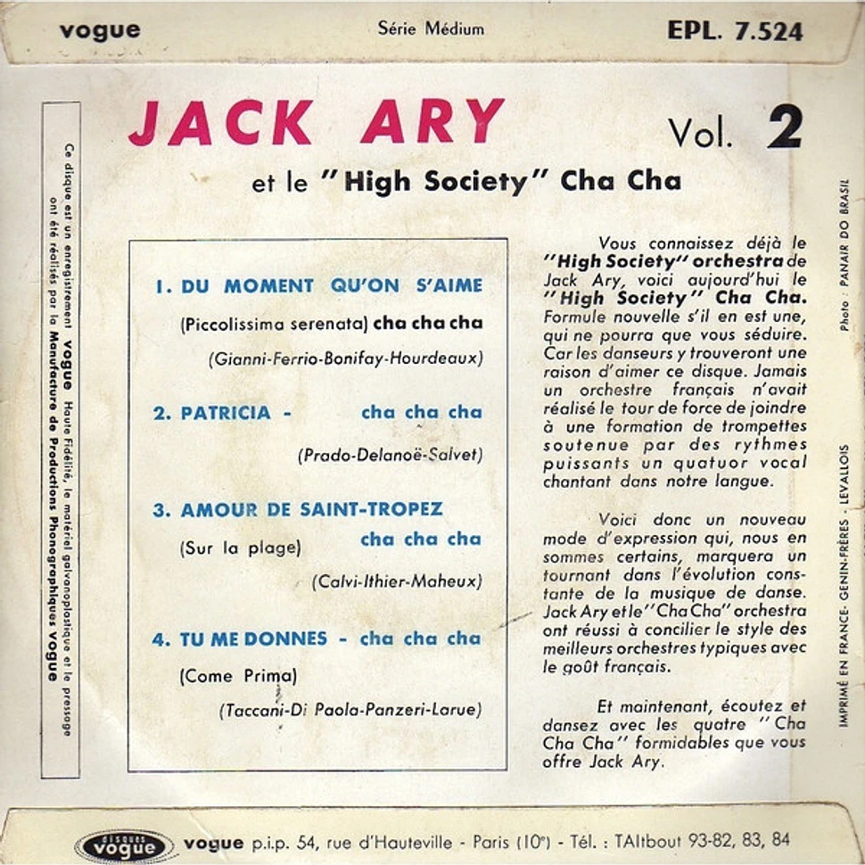 Jack Ary Et Son "High Society" Cha-Cha - Cha Cha Cha Vol. 2