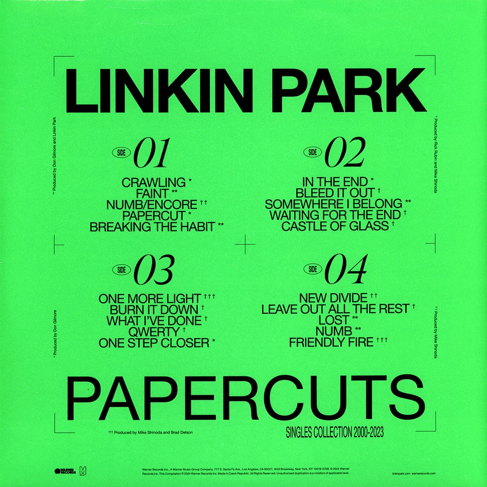 Linkin Park - Papercuts Singles Collection 2000-2023 Black & Red Splatter Vinyl Edition