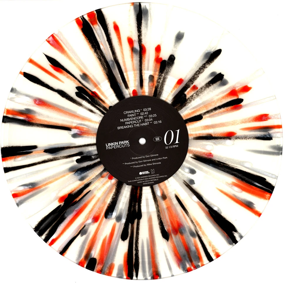 Linkin Park - Papercuts Singles Collection 2000-2023 Black & Red Splatter Vinyl Edition