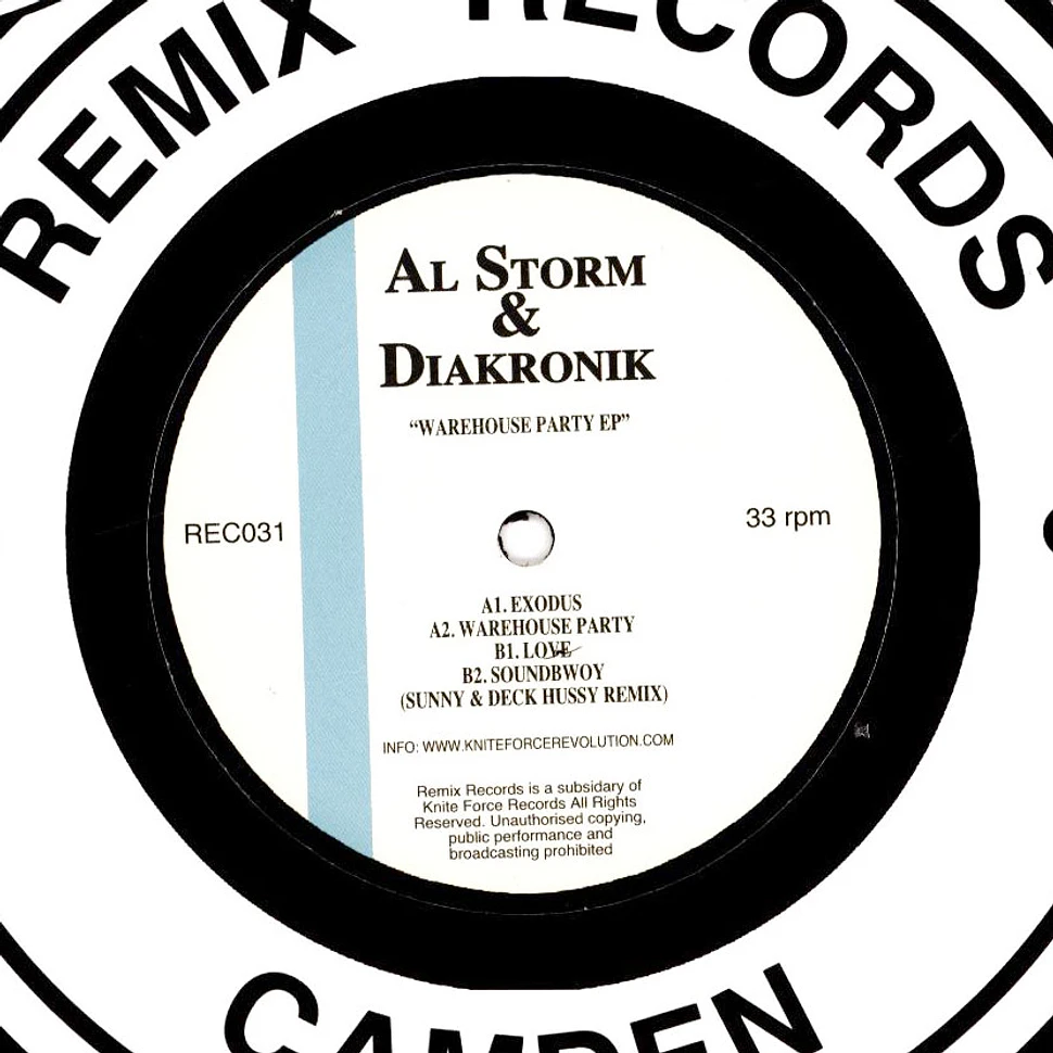 Al Storm & Diakronik - Warehouse Party EP