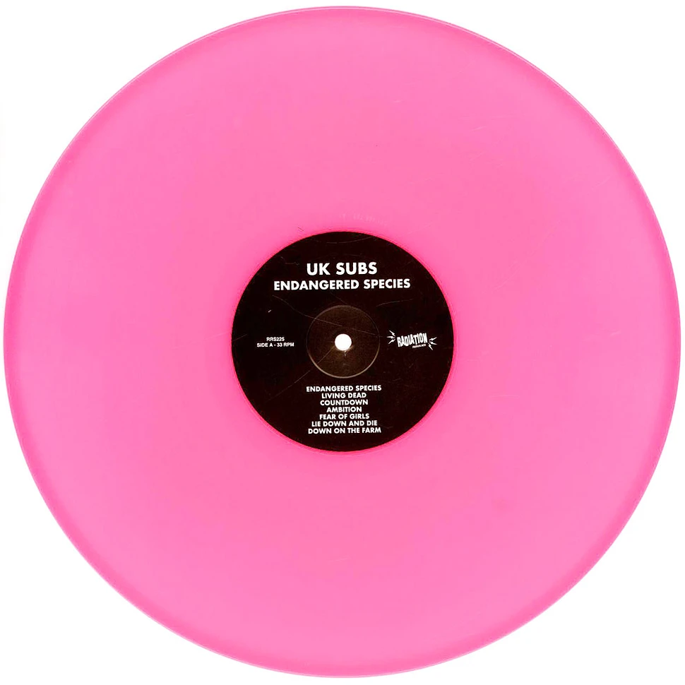 U.K. Subs - Endangered Species Record Store Day 2024 Pink Vinyl Edition