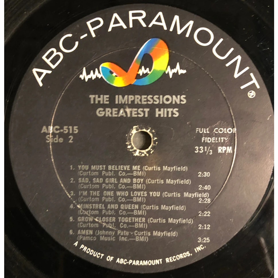The Impressions - Greatest Hits