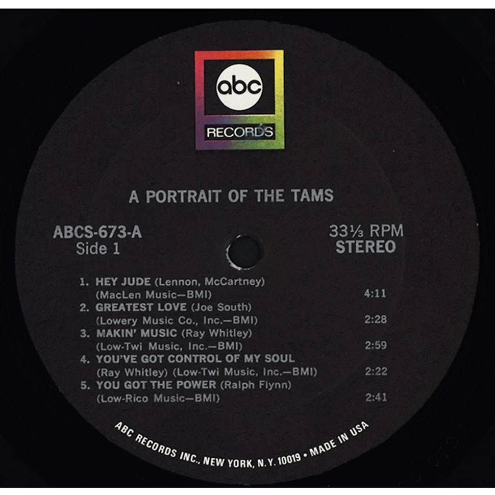 The Tams - A Portrait Of The Tams