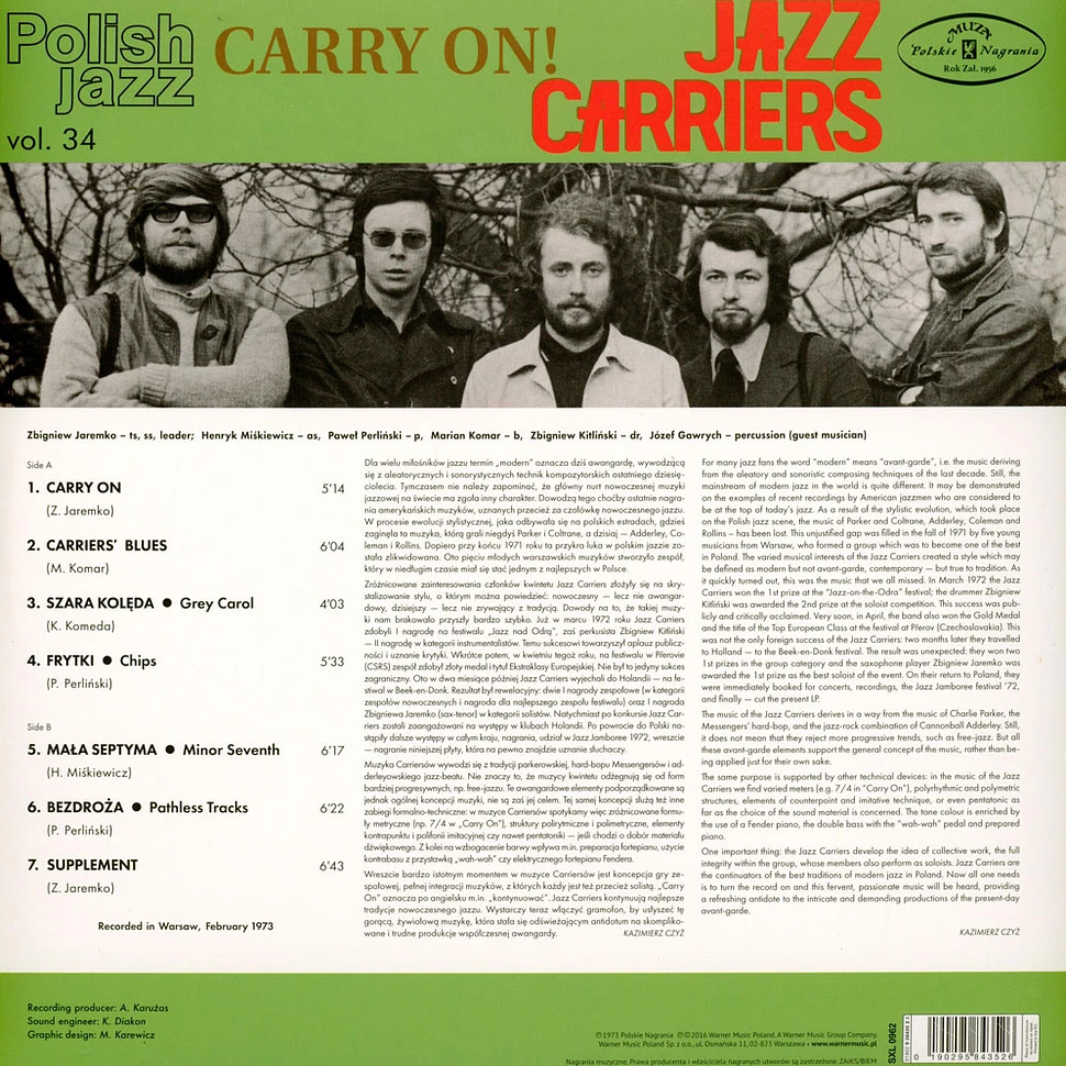 Jazz Carriers - Carry On!