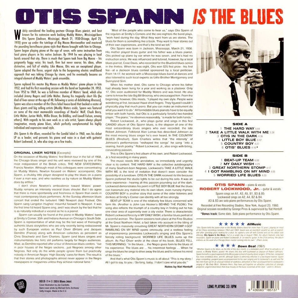 Otis Spann - Is The Blues Limited Edition +1 Bonus Track