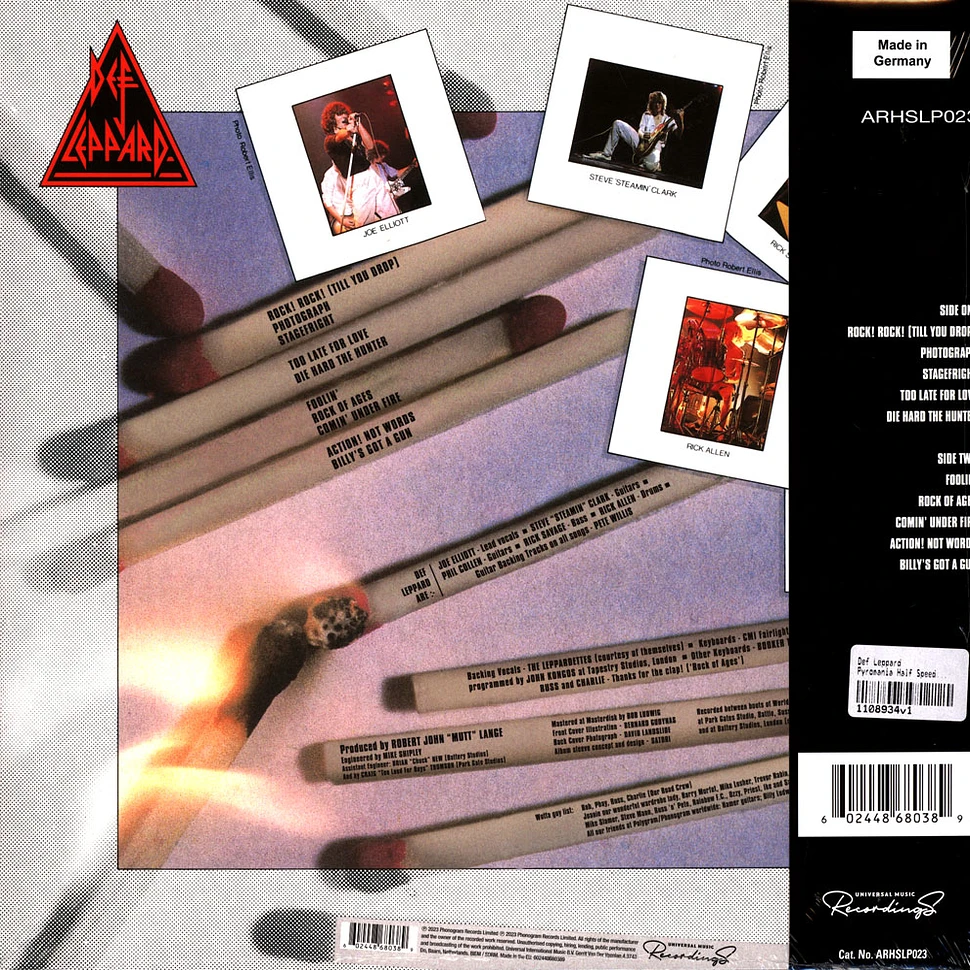 Def Leppard - Pyromania Half Speed Remastered Vinyl Edition