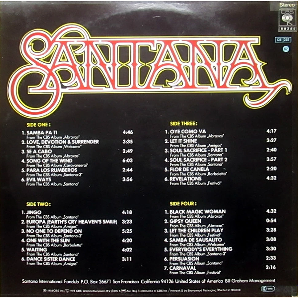 Santana - 25 Hits (The Sound Of Santana - 25 Santana Greats)