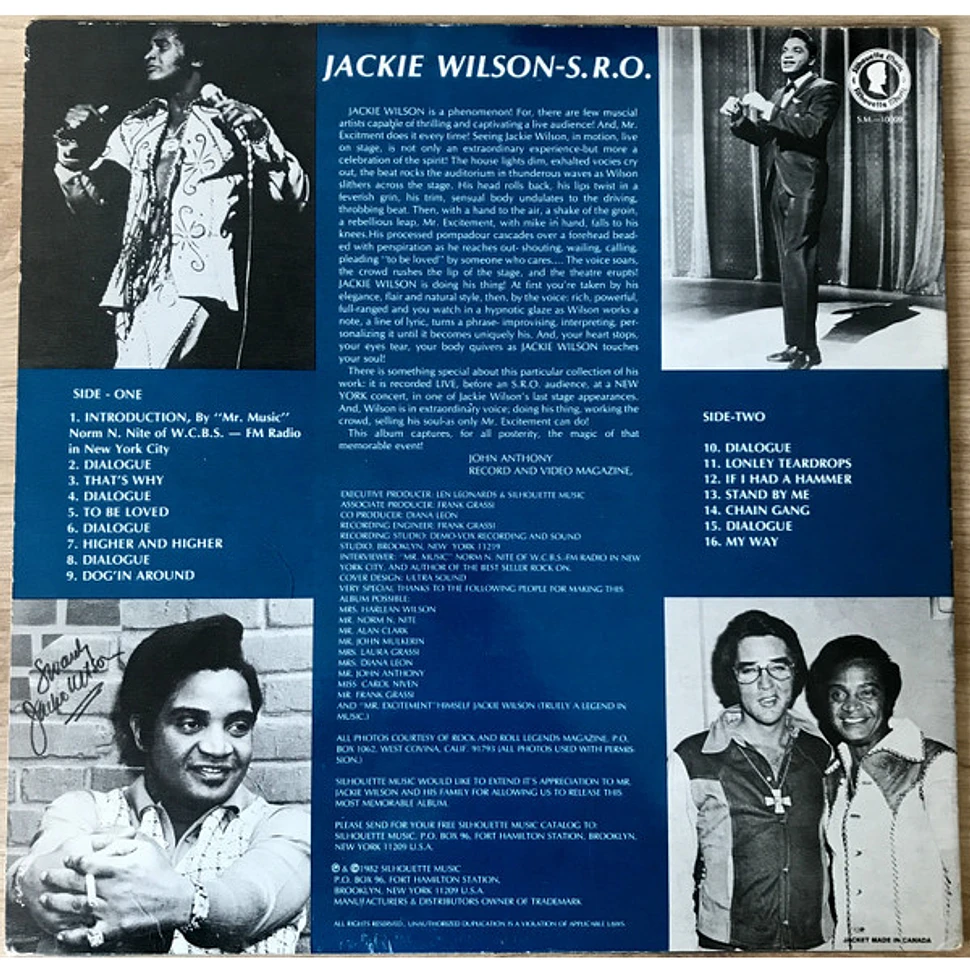 Jackie Wilson - S.R.O.