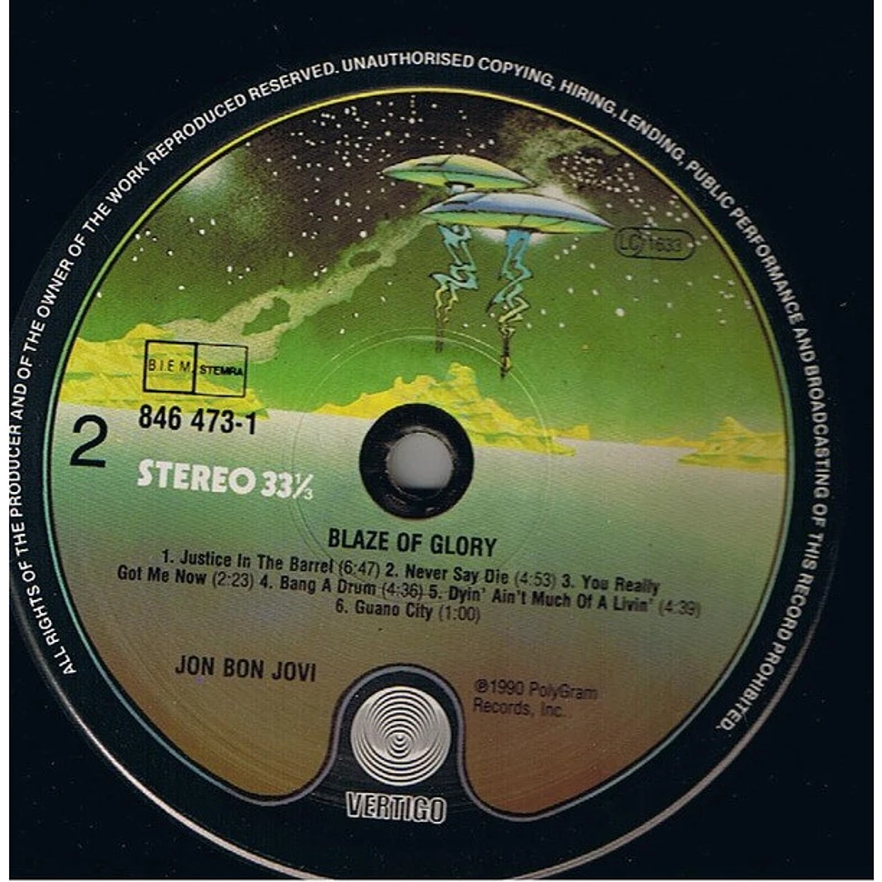 Jon Bon Jovi - Blaze Of Glory