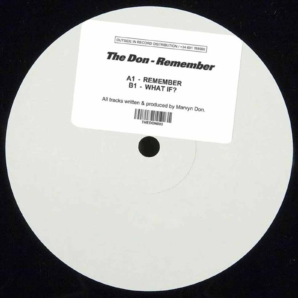 The Don - Remember