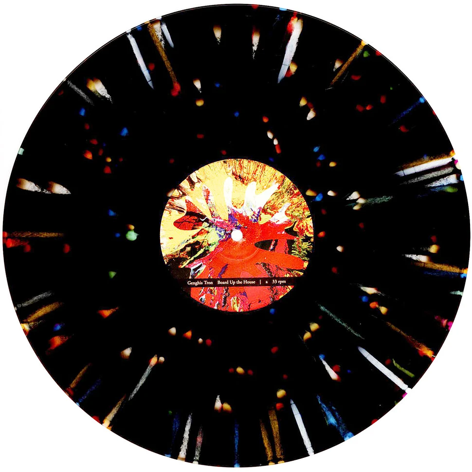 Genghis Tron - Board Up The House Black Rainbow Vinyl Edition
