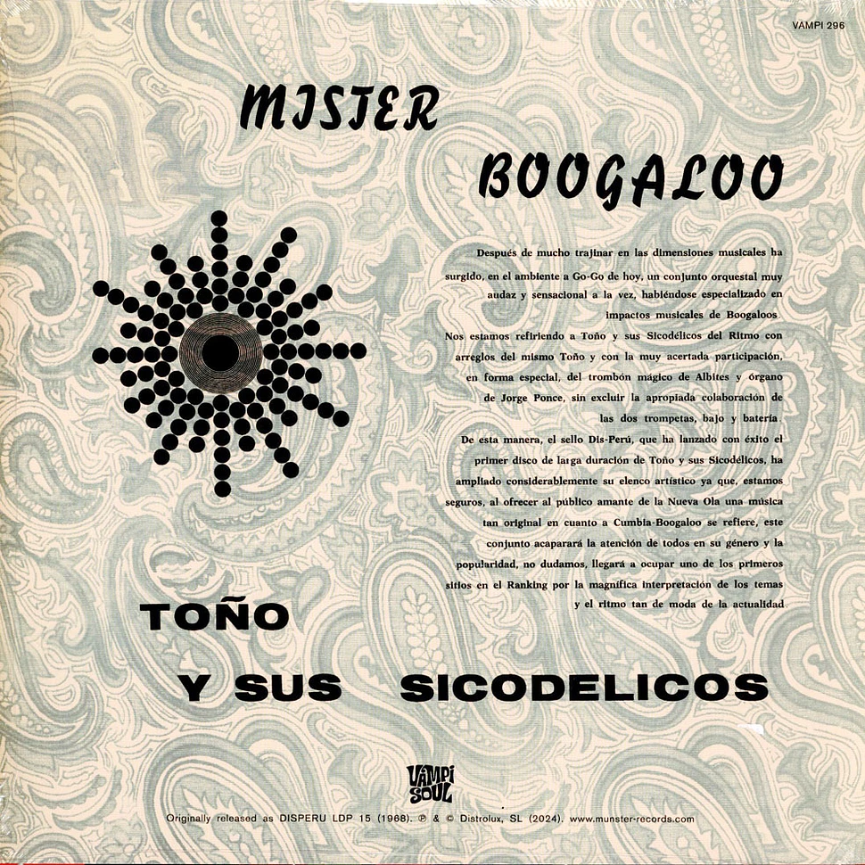 Toño Y Sus Sicodélicos - Mister Boogaloo