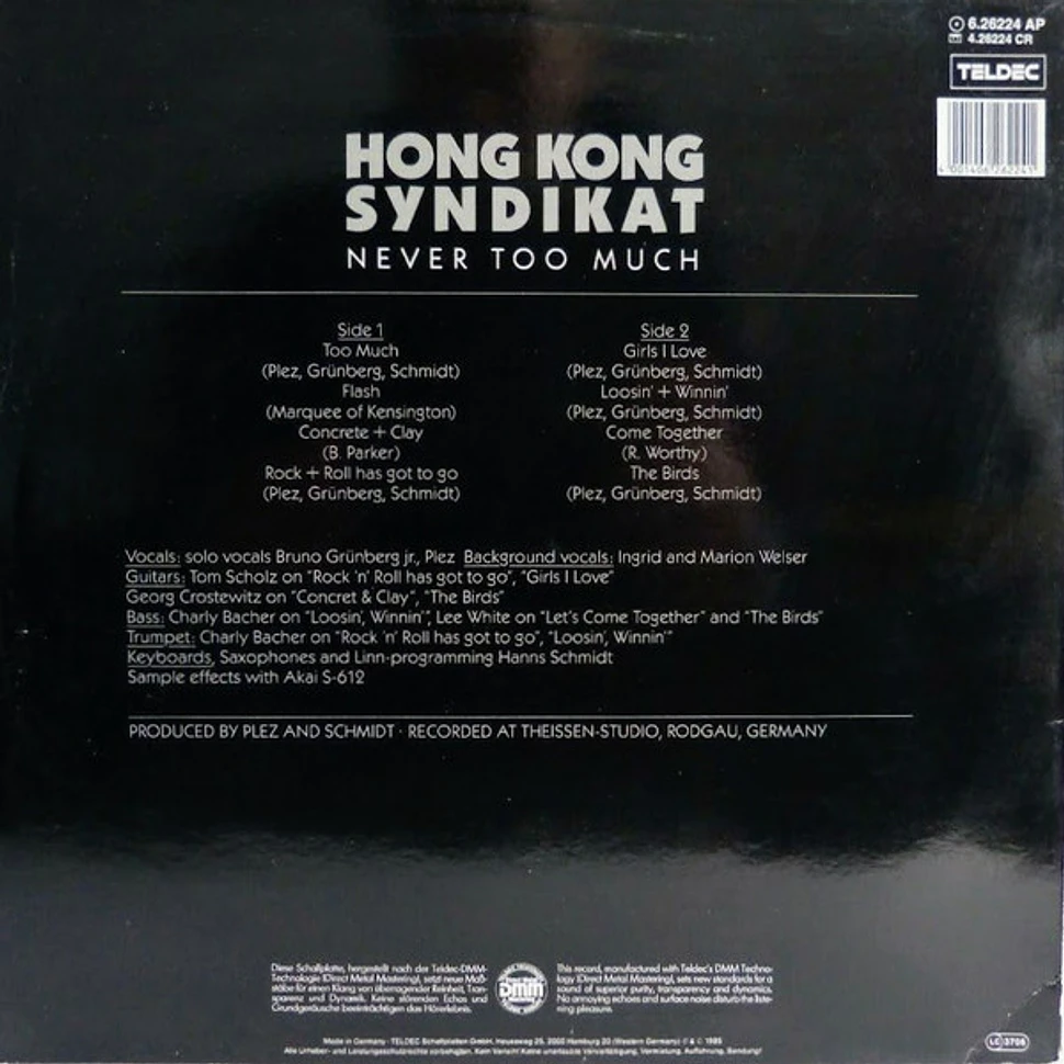 Hongkong Syndikat - Never Too Much