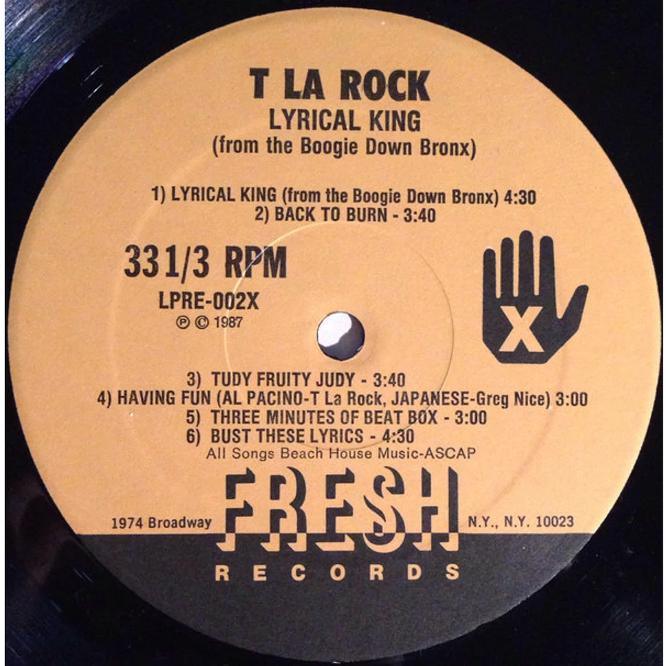 T La Rock - Lyrical King (From The Boogie Down Bronx)