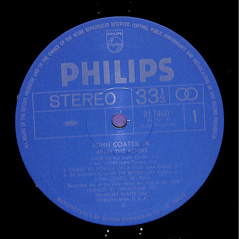 John Coates, Jr - After The Before - Vinyl LP - 1978 - JP - Original | HHV