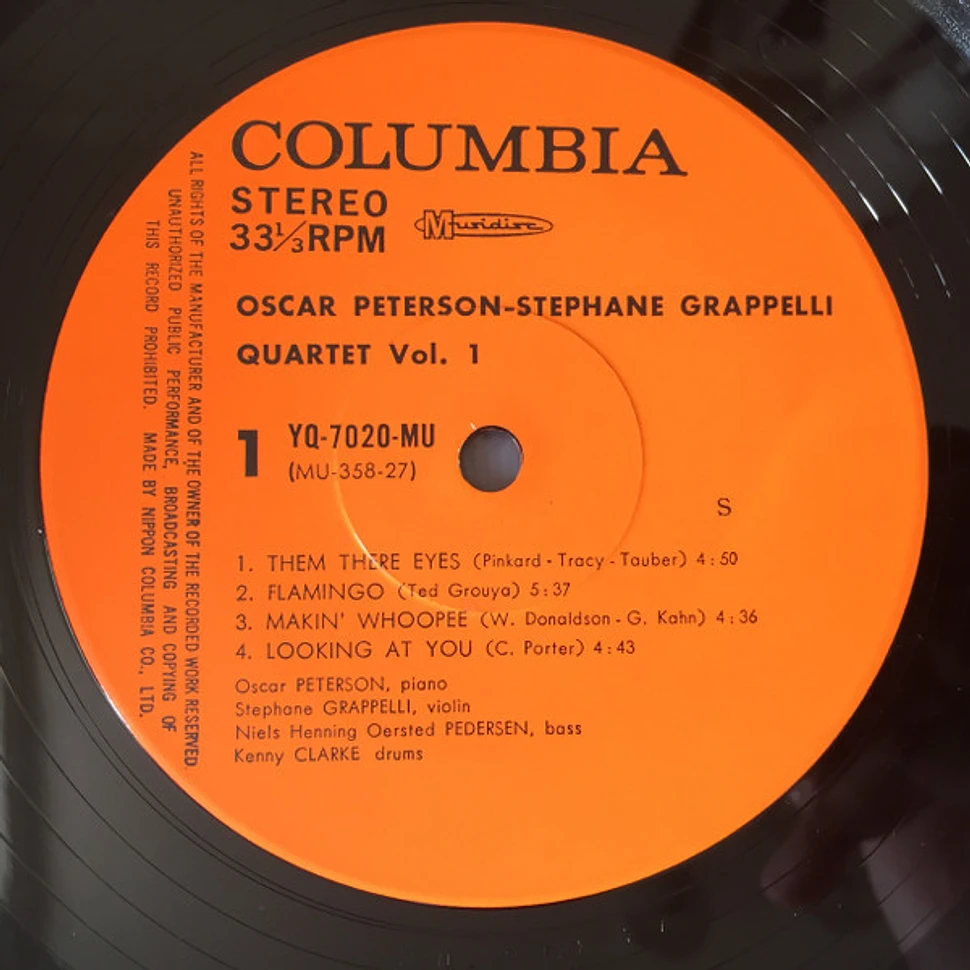 Oscar Peterson - Stéphane Grappelli Quartet - Oscar Peterson - Stéphane Grappelli Quartet Vol. 1