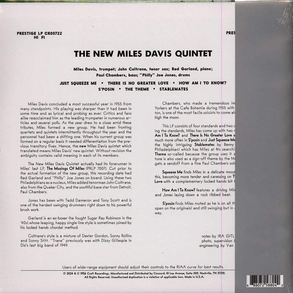 New Miles Davis Quintet - Miles (Original Jazz Classics Series)