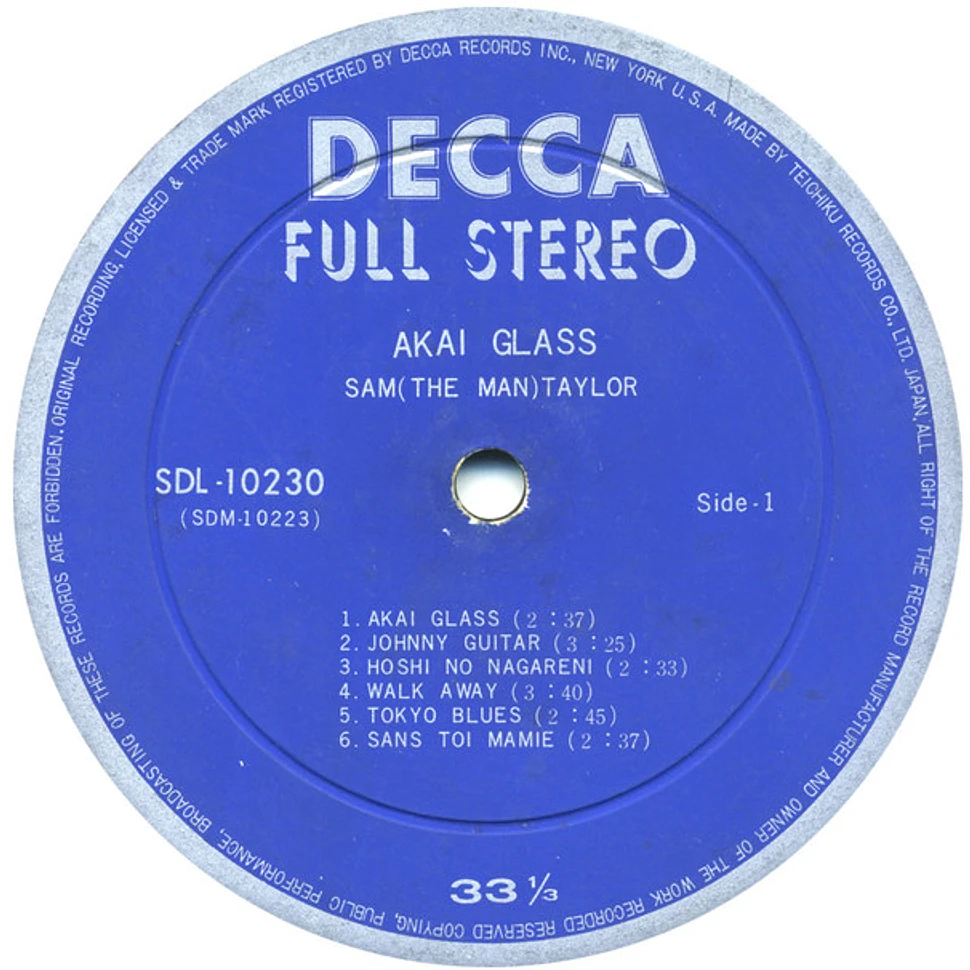 Sam Taylor - Akai Glass