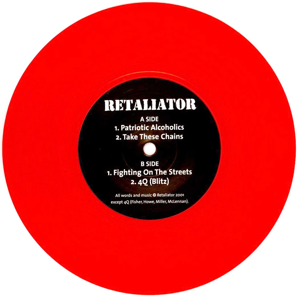 Retaliator - Patriotic Alcoholics EP Red Vinyl Edition