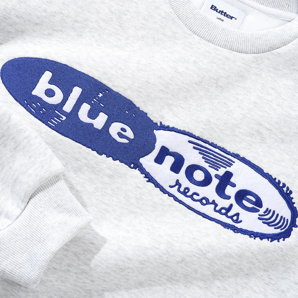 Butter Goods x Blue Note - Records Logo Felt Applique Crewneck