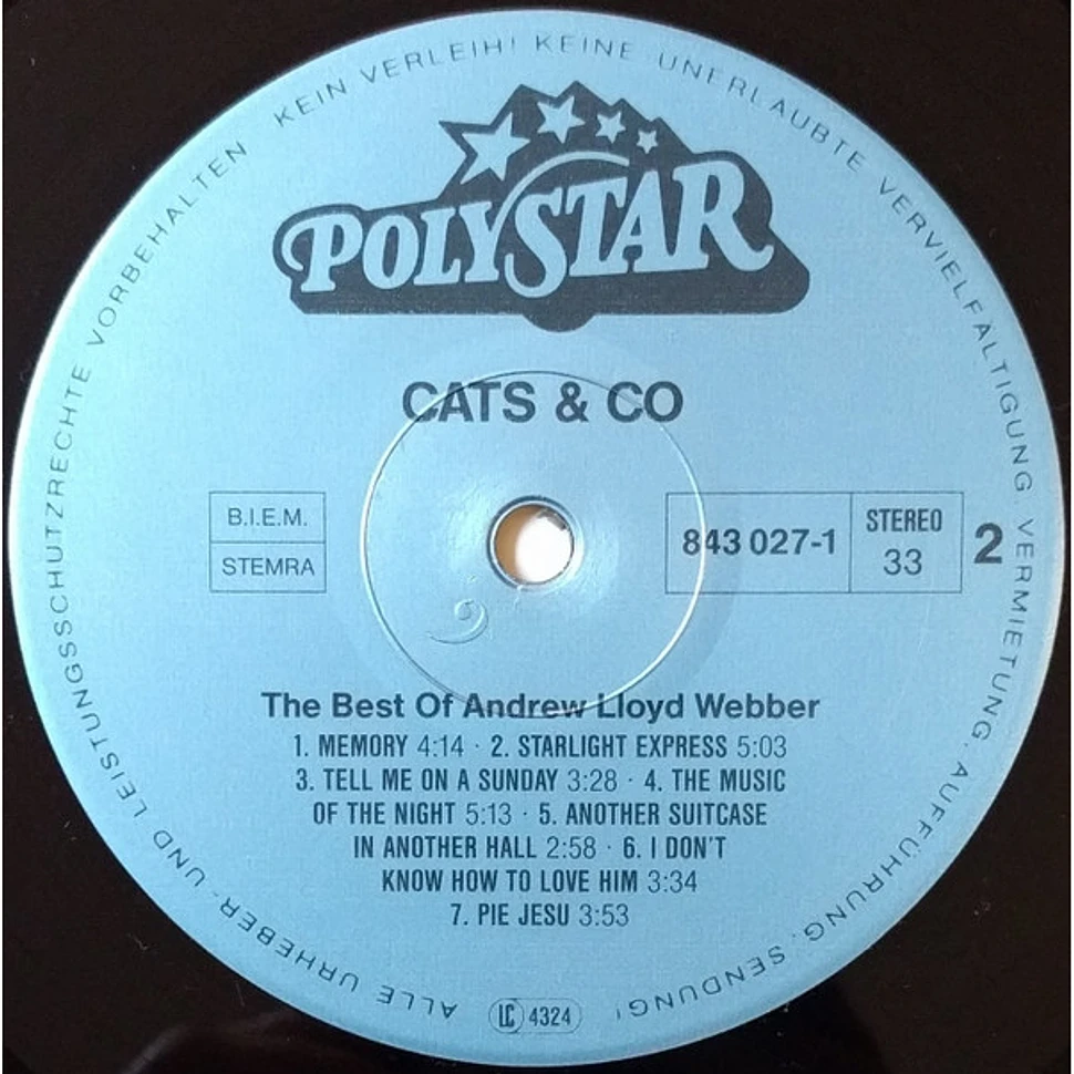 V.A. - Cats & Co - The Best Of Andrew Lloyd Webber
