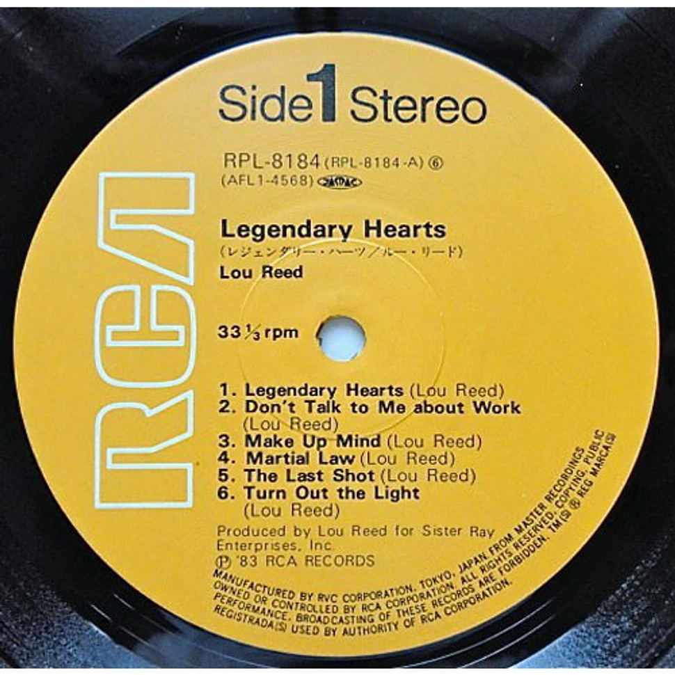 Lou Reed - Legendary Hearts