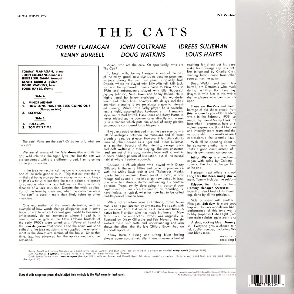 Tommy Flanagan, John Coltrane, Kenny Burrell, Idrees Sulieman - The Cats