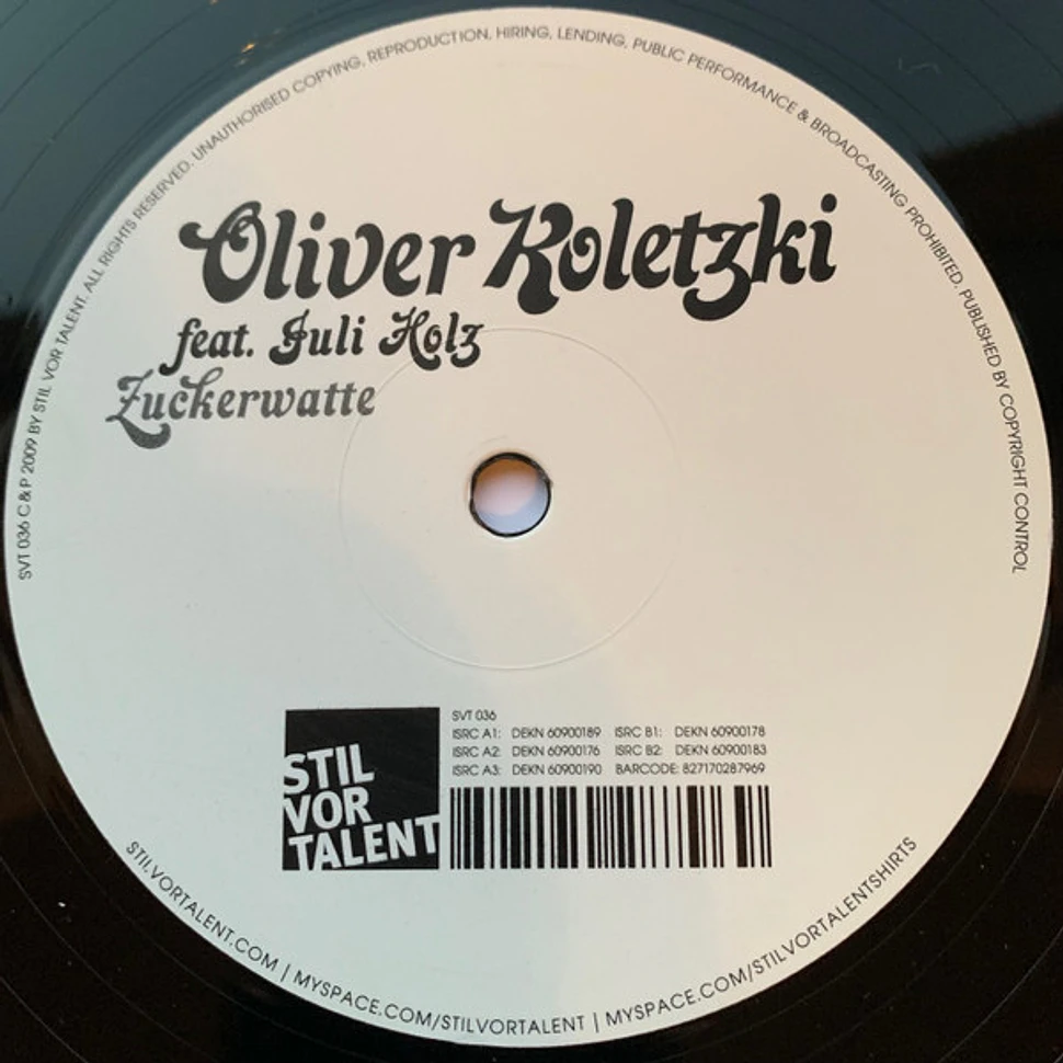 Oliver Koletzki Feat. Juli Holz - Zuckerwatte