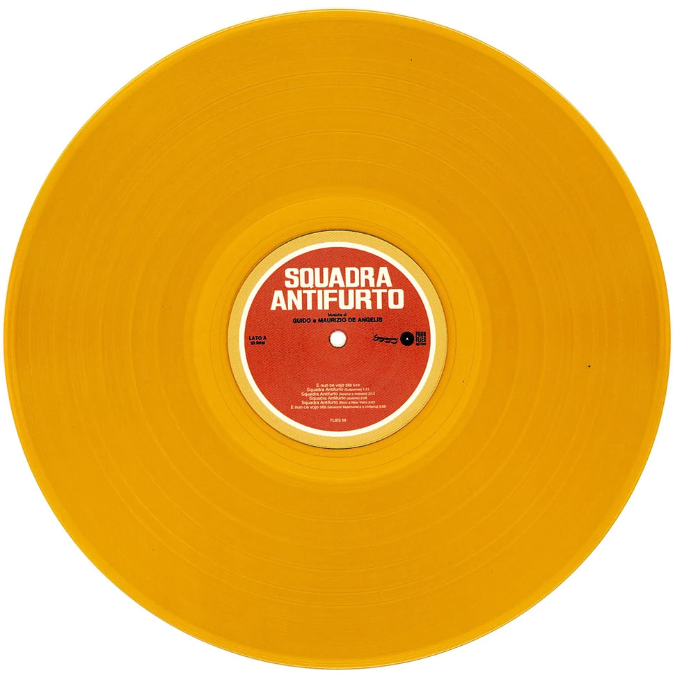 Guido & Maurizio De Angelis - Squadra Antifurto Transparent Amber Vinyl Edition