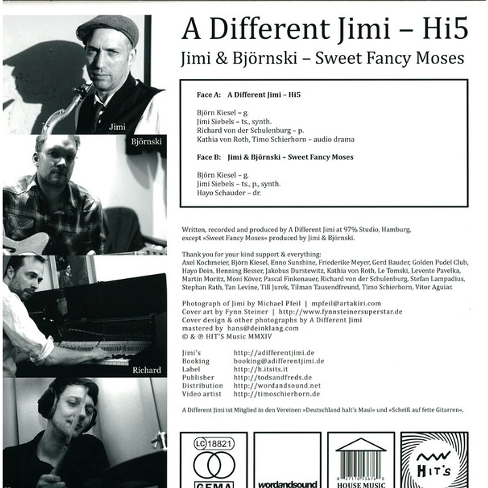 A Different Jimi - Hi5, Sweet Canfy