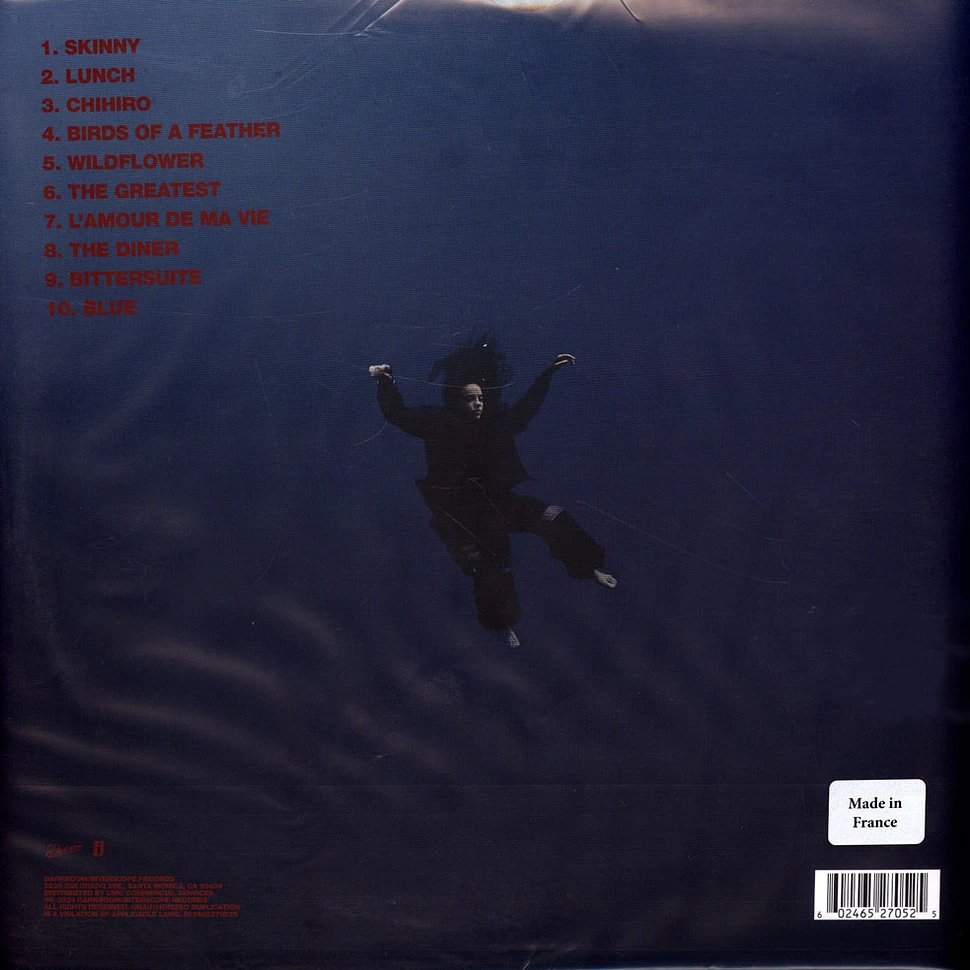 Billie Eilish - HIT ME HARD AND SOFT Indie Exclusive Sea Blue Vinyl Edition