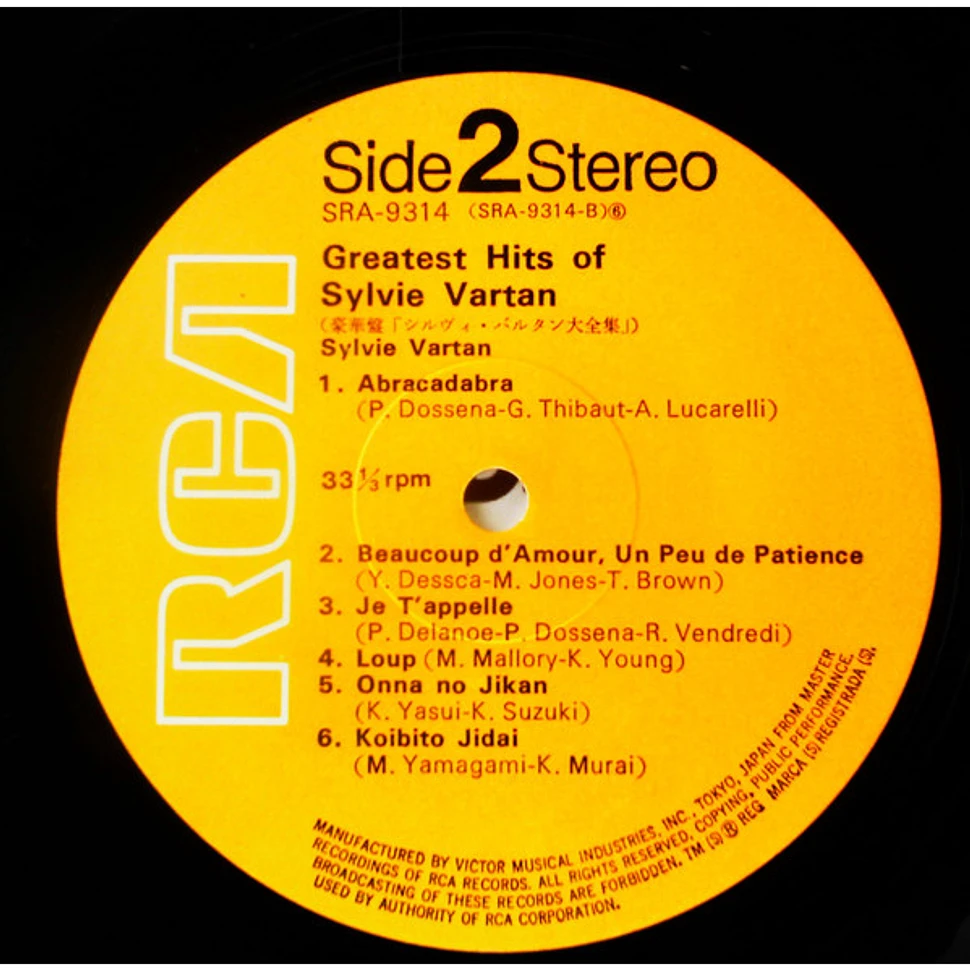 Sylvie Vartan - Greatest Hits Of