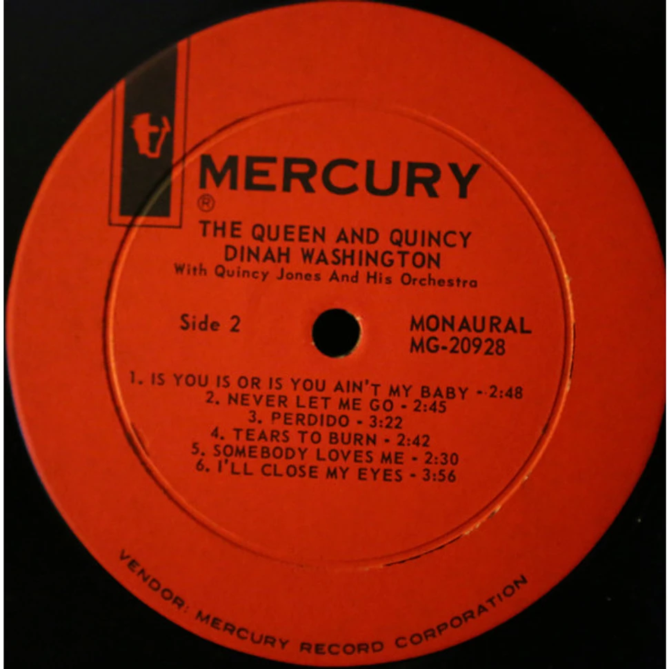 Dinah Washington / Quincy Jones And His Orchestra - Queen & Quincy