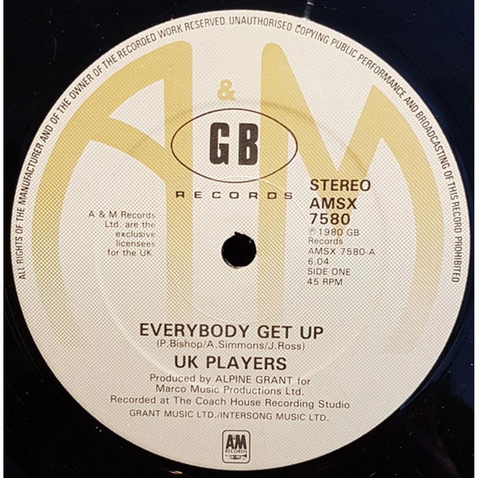 UK Players - Everybody Get Up / Rivers