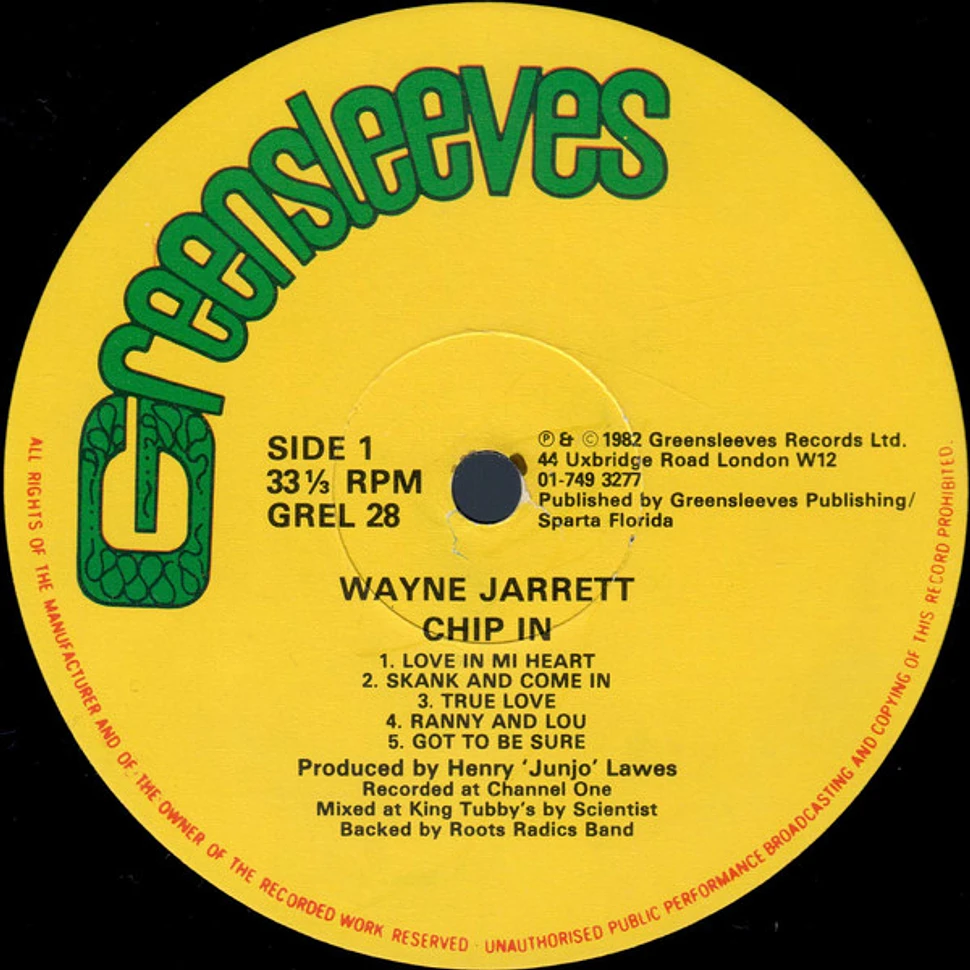 Wayne Jarrett - Chip In