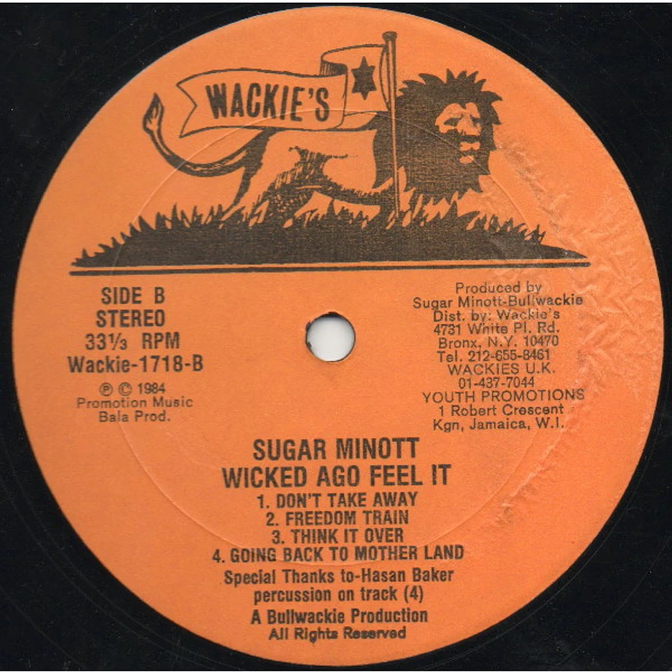 Sugar Minott - Wicked Ago Feel It