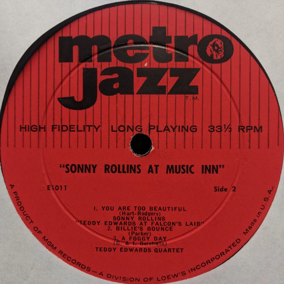 Sonny Rollins / Teddy Edwards With Joe Castro - At Music Inn / At Falcon's Lair