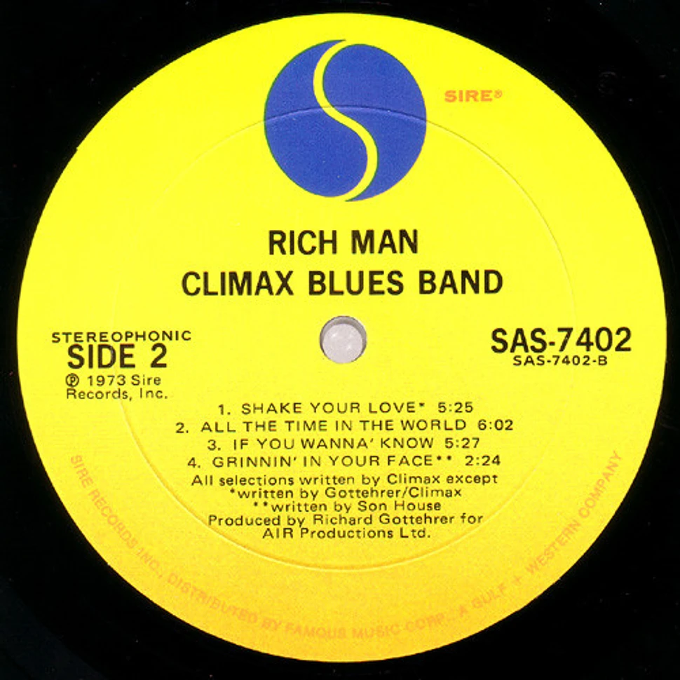 Climax Blues Band - Rich Man