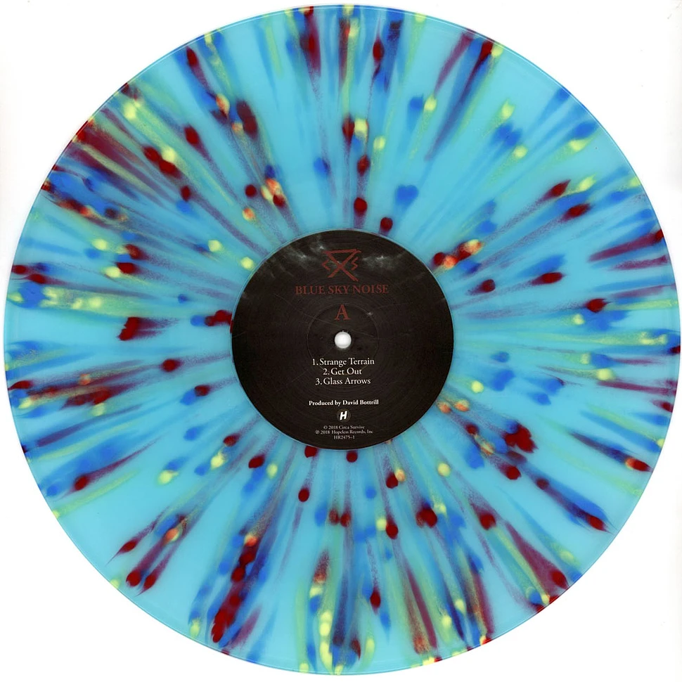 Circa Survive - Blue Sky Noise Clear Blue W Blueyellow & Red Splatter Vinyl Edition