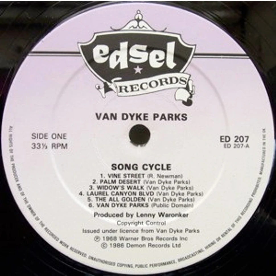 Van Dyke Parks - Song Cycle