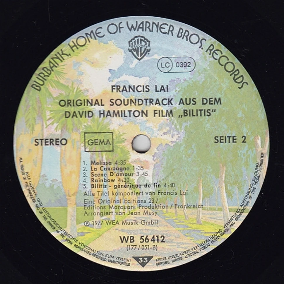 Francis Lai - OST Bilitis