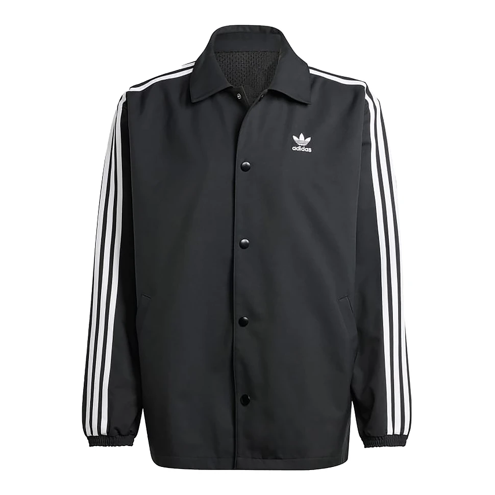 Adidas satin coach jacket best sale