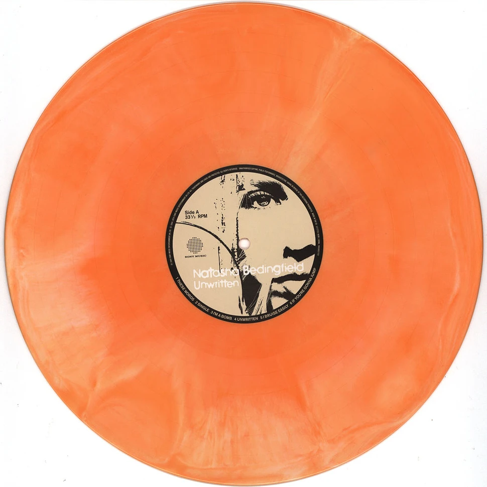 Natasha Bedingfield - Unwritten Colored Vinyl Edition Peach Dream