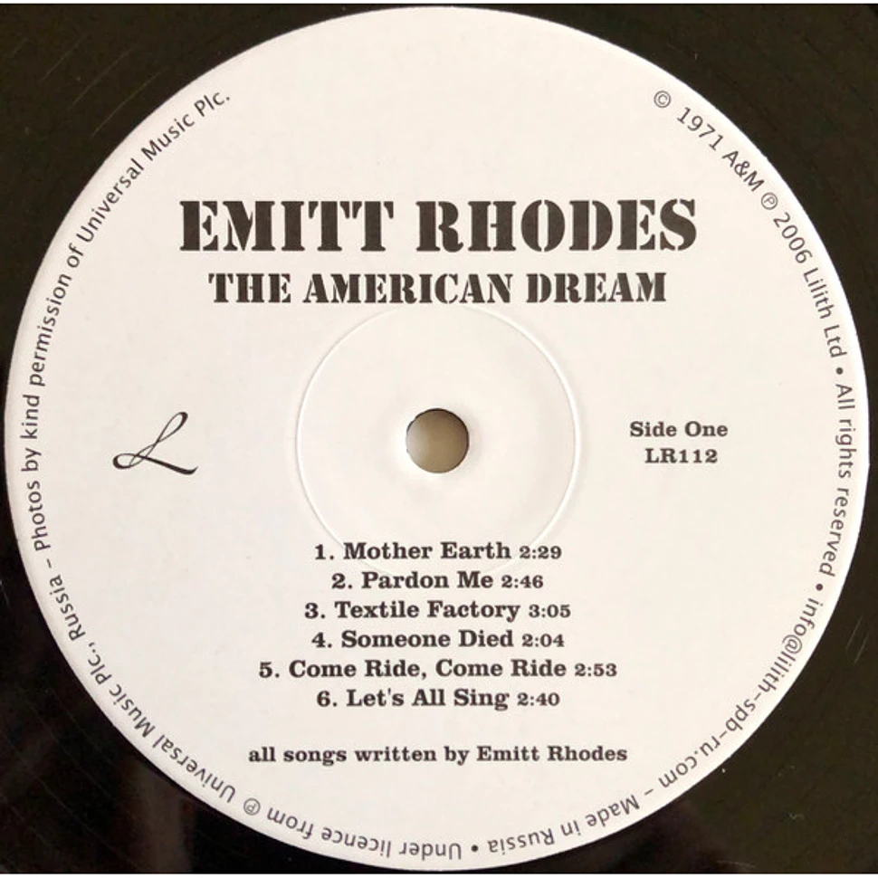 Emitt Rhodes - The American Dream